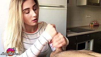 Play Babe Blowjob and Handjob Big Dick - Cumshot POV in the Morning