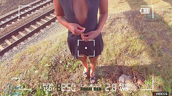 Play Outdoor Pussyjob Cum in my Pussy Panties and then Wears it 4K