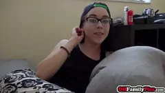 Play Teen Stepsister Bambi Black's Cock Sucking & Hardcore Pov Fucking