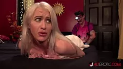 Play Katie Monroe gets tattooed and double dicked down in hardcore threesome