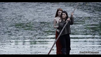 Play Lesbian adventures on wooden raft # Brea Daniels and Raven